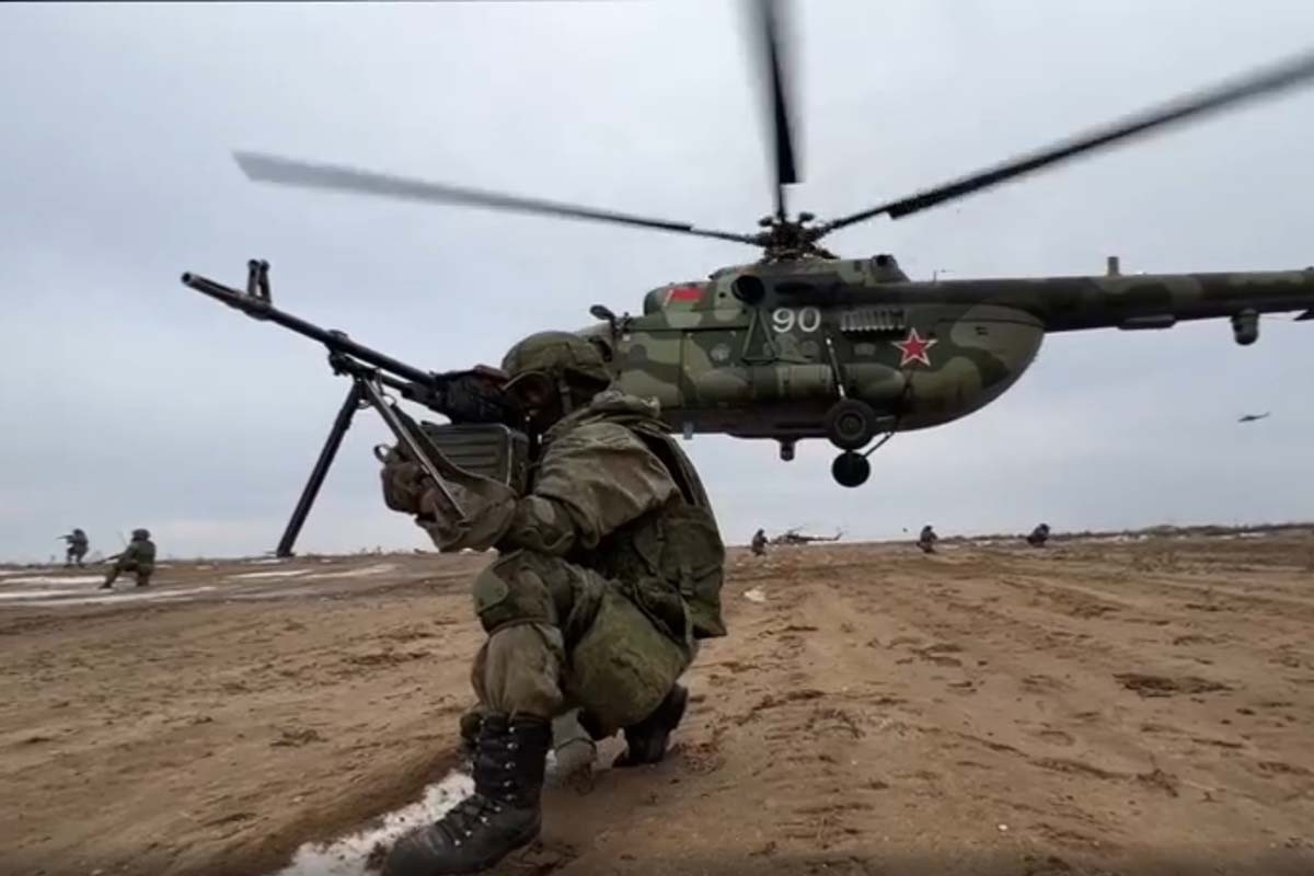 Морские пехотинцы ВВО отработали высадку тактического воздушного десанта на полигоне «Обуз-Лесновский» в рамках совместного учения «Союзная решимость-2022».