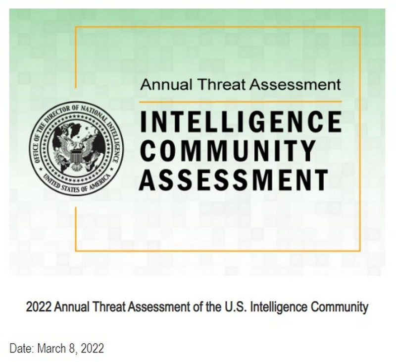 В конце первой декады марта текущего года американская разведка выпустила очередной доклад «Ежегодная оценка угроз», в котором препарируются эти самые угрозы на текущий год.