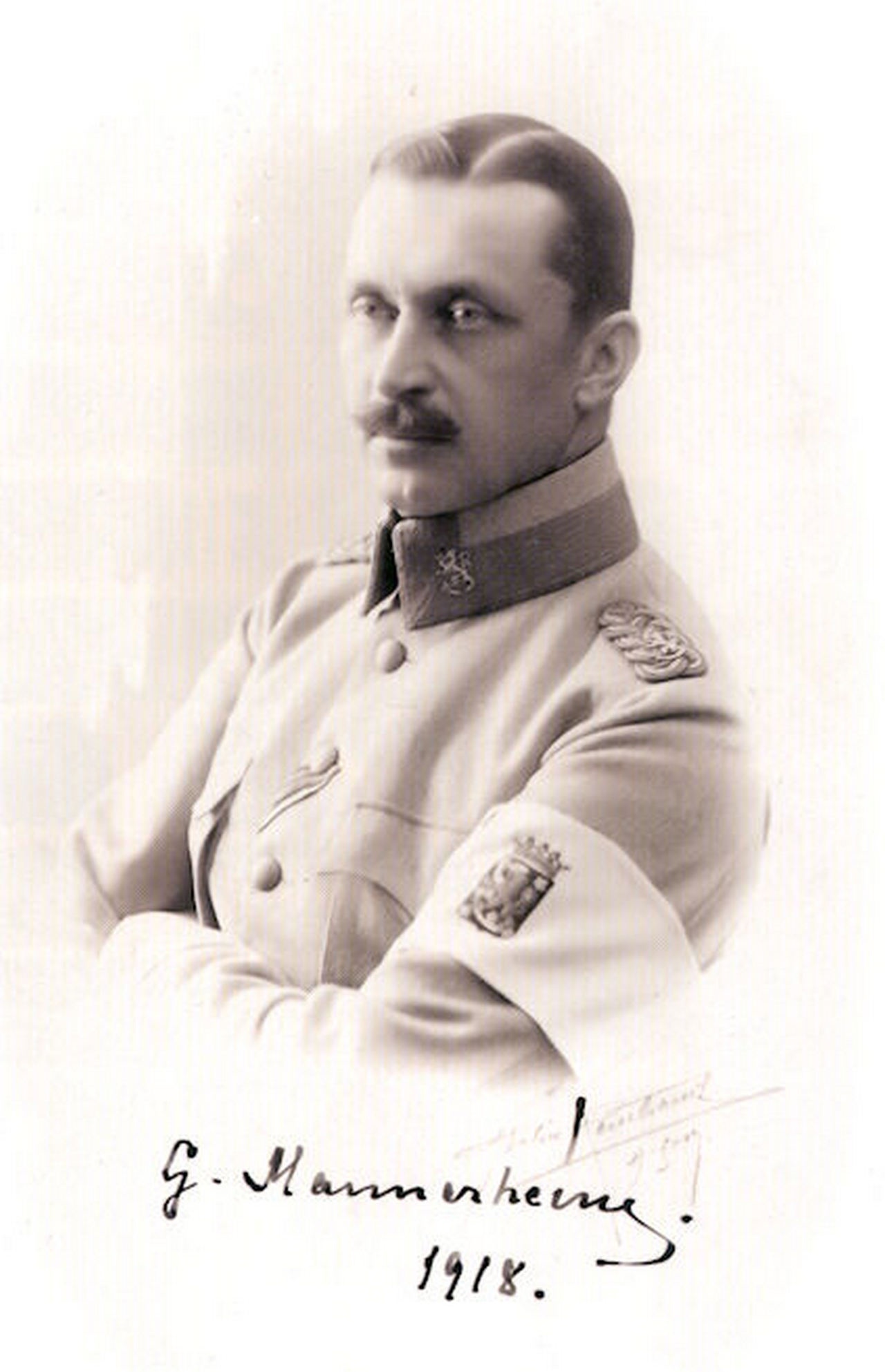 Главнокомандующий белофинской армией генерал Карл Маннергейм.