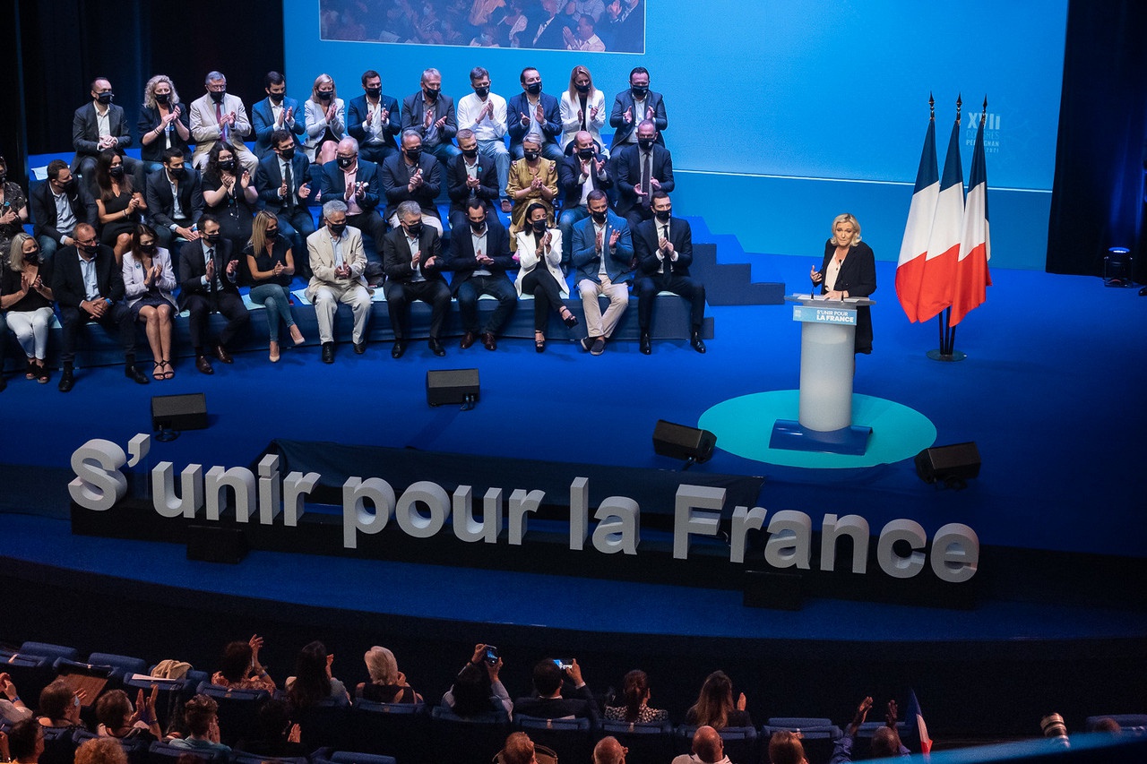Марин Ле Пен сделала акцент в основном на внутренних проблемах страны.