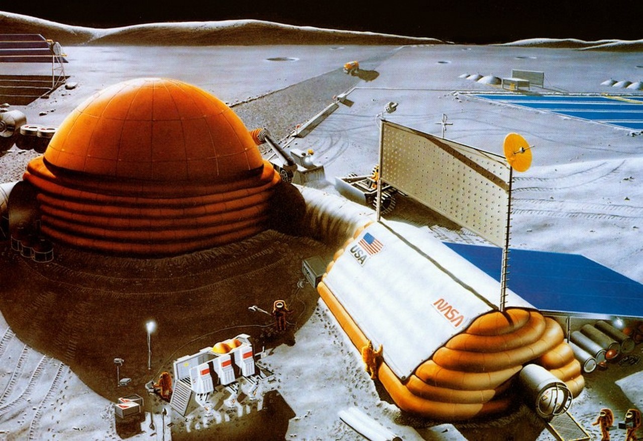 Очередной проект США лунной станции Lunar Oasis.