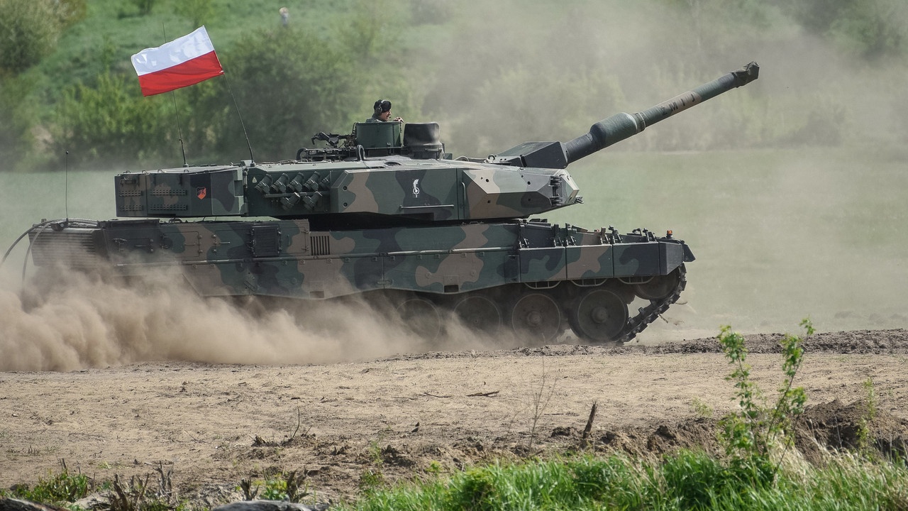 Америка сражается в Польше на танках со сворой зайцев - не кормят поляки.