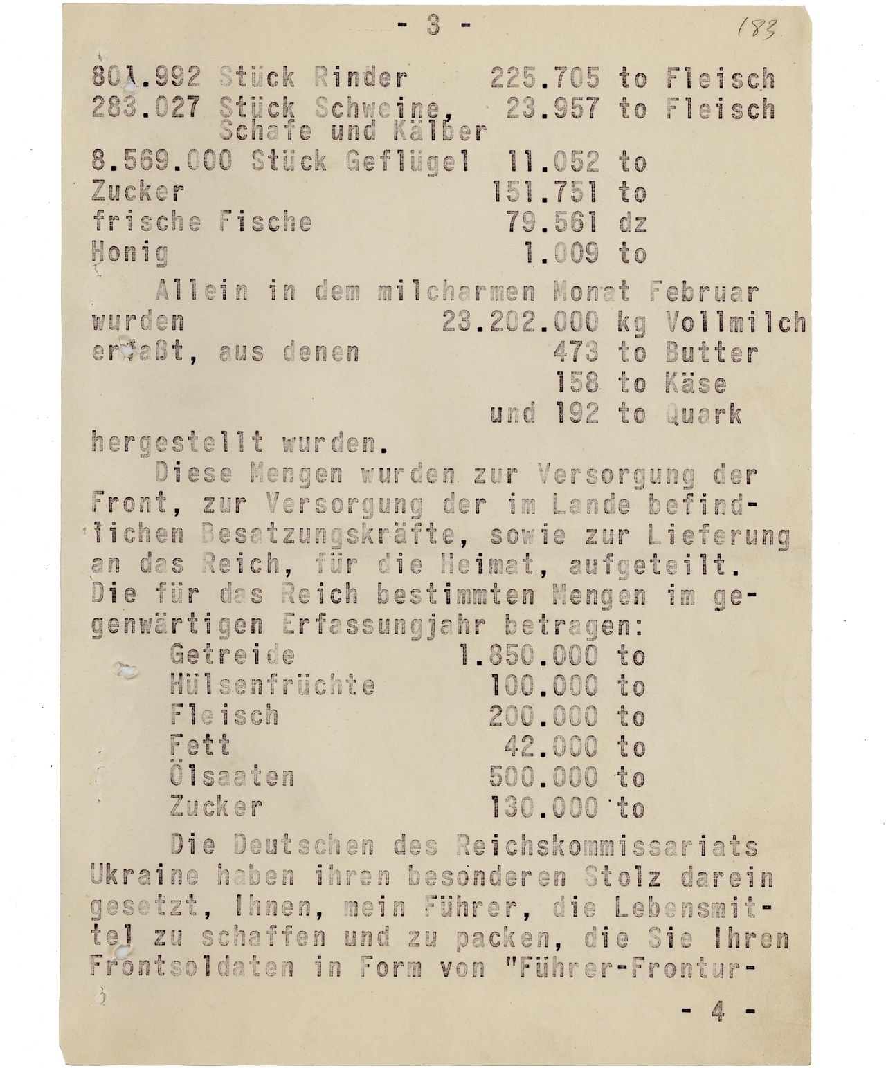 Телеграмма Коха Гитлеру от 20 апреля 1943 г. Стр. 3.