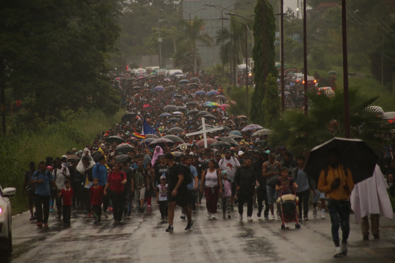 Мексику наводнили мигранты, рвущиеся на север, в США.