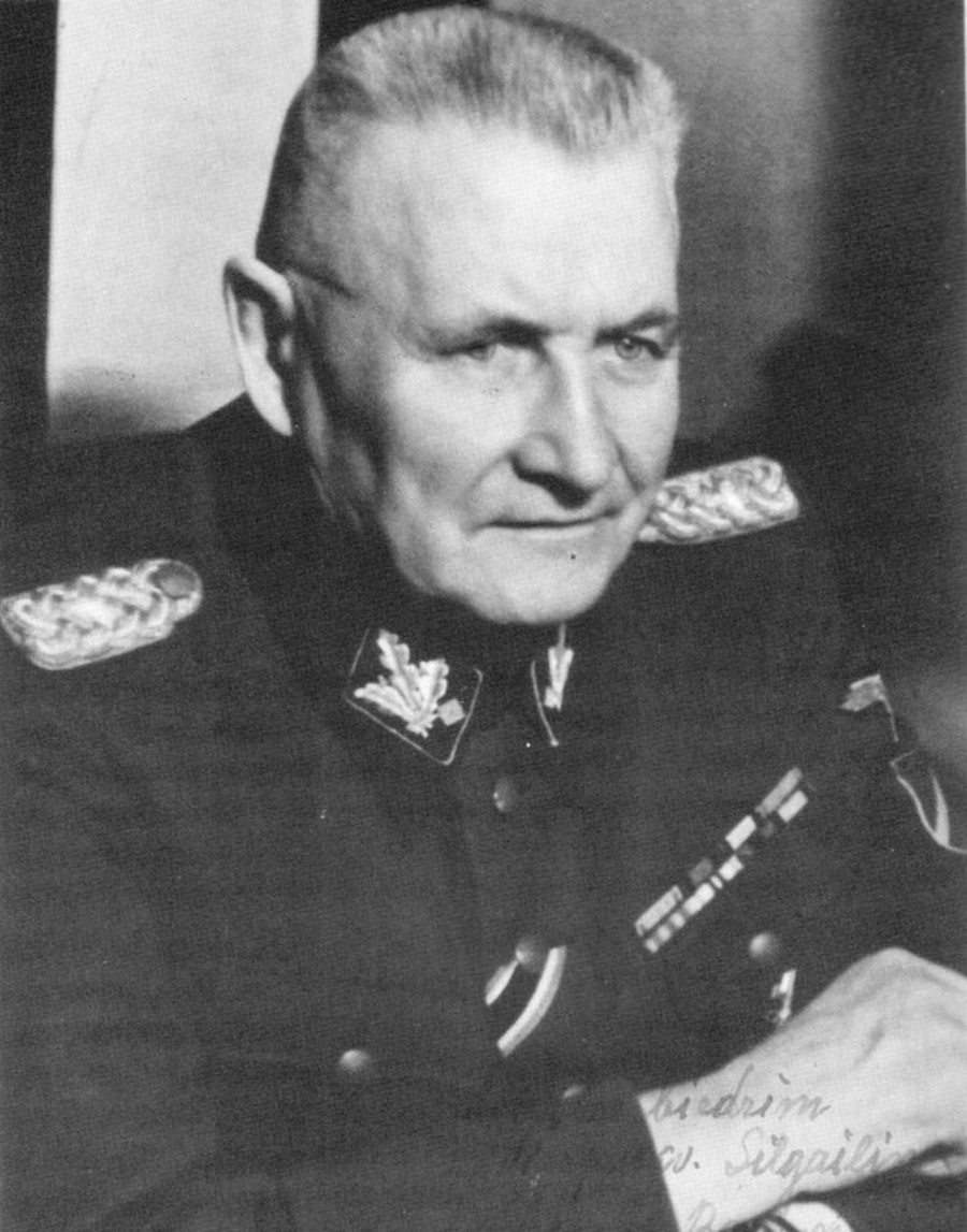 Генеральный инспектор Латышского легиона, обласканный нацистами генерал Бангерский.