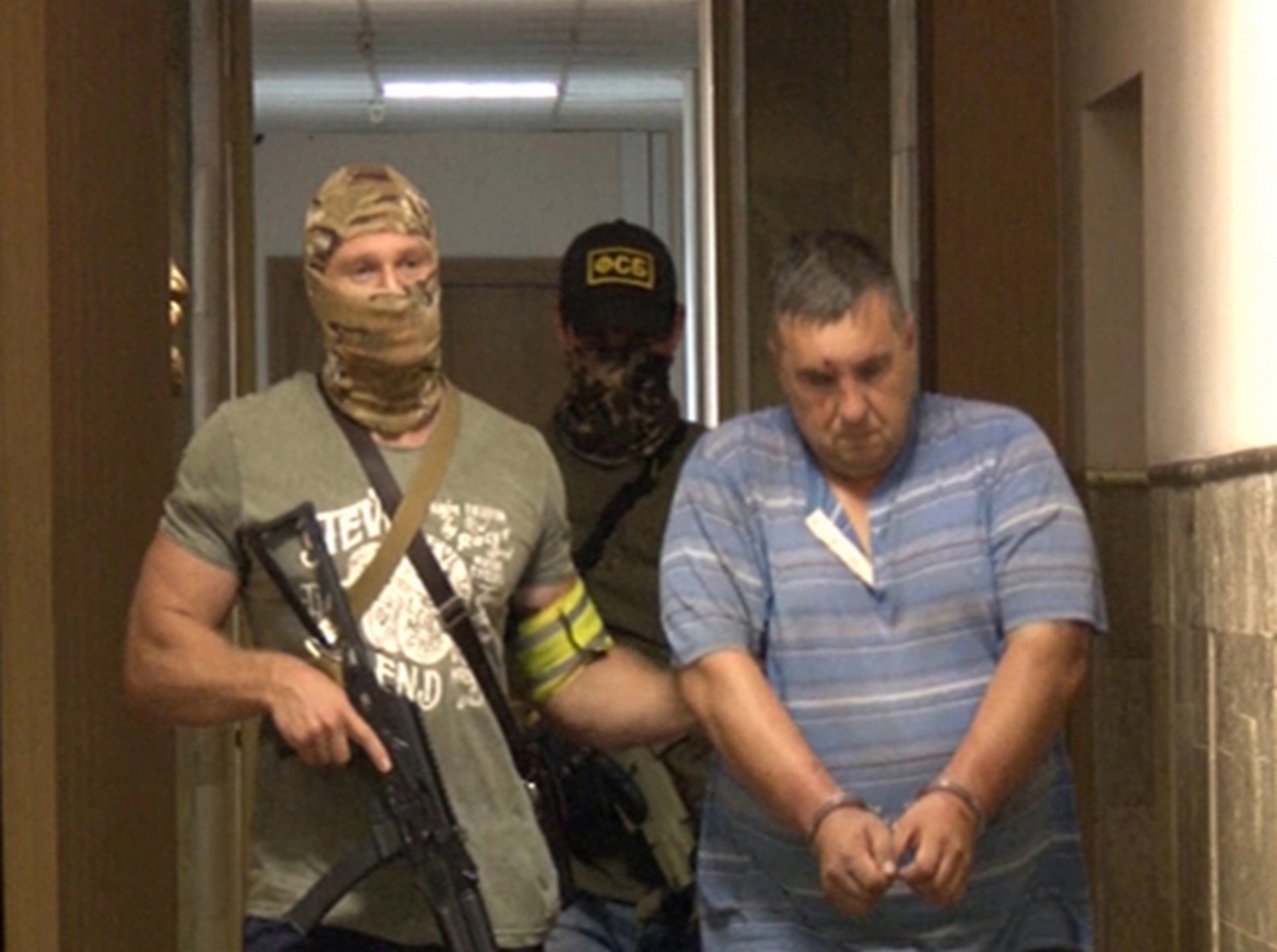 Задержанный сотрудниками ФСБ России в Крыму украинский диверсант.