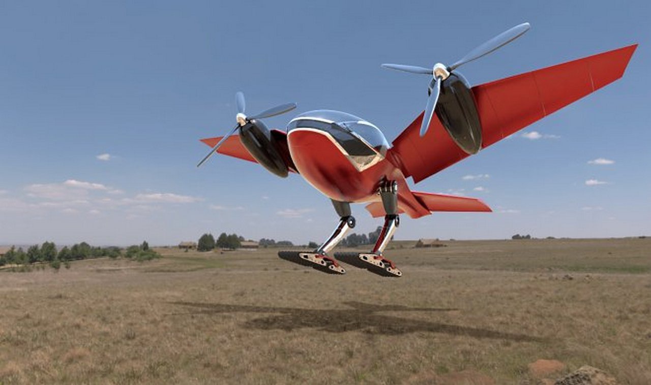 Электрический самолёт Macrobat (графическая визуализация).