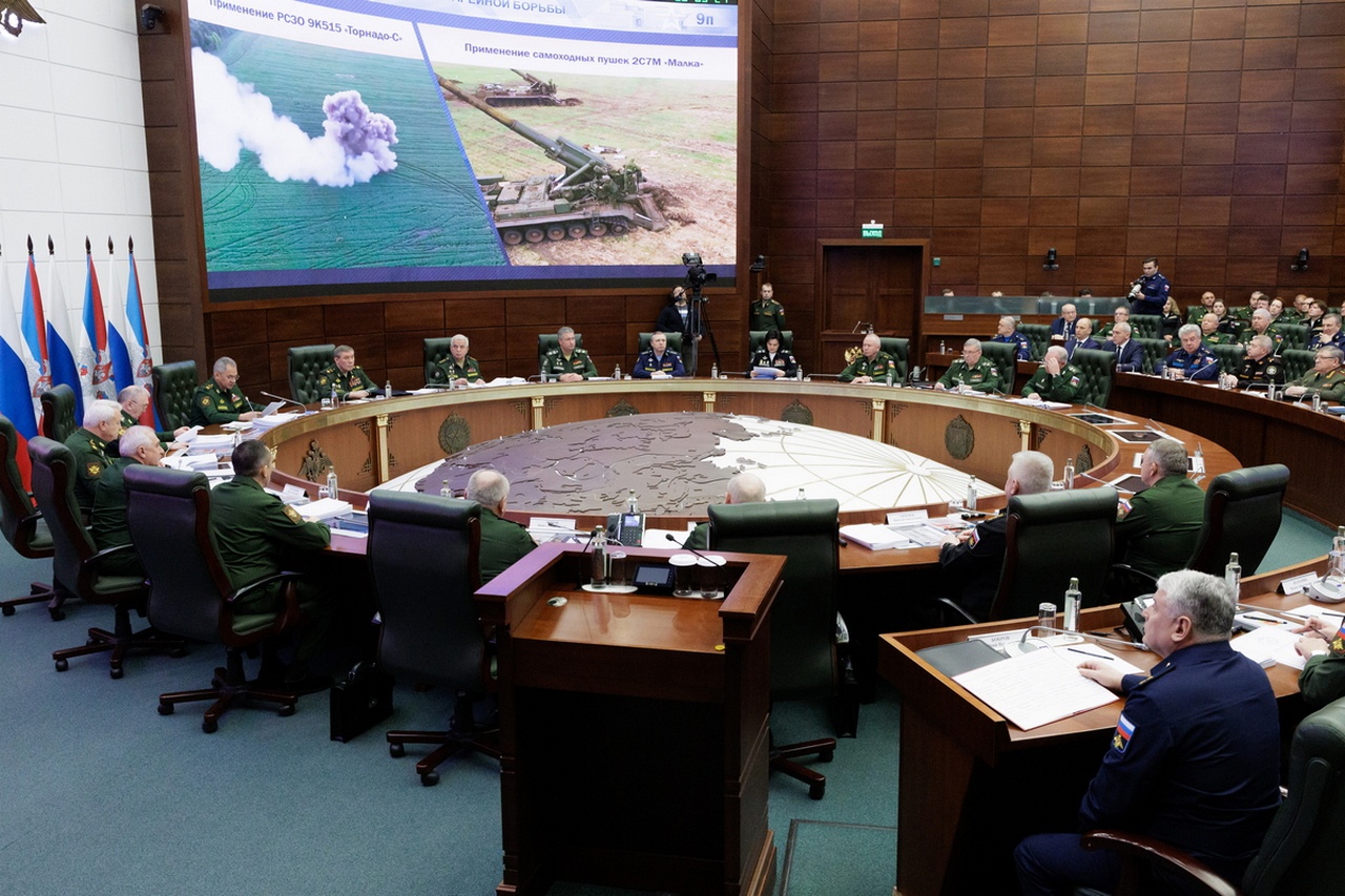 На заседании Коллегии Министерства обороны РФ 30 ноября 2022 года.