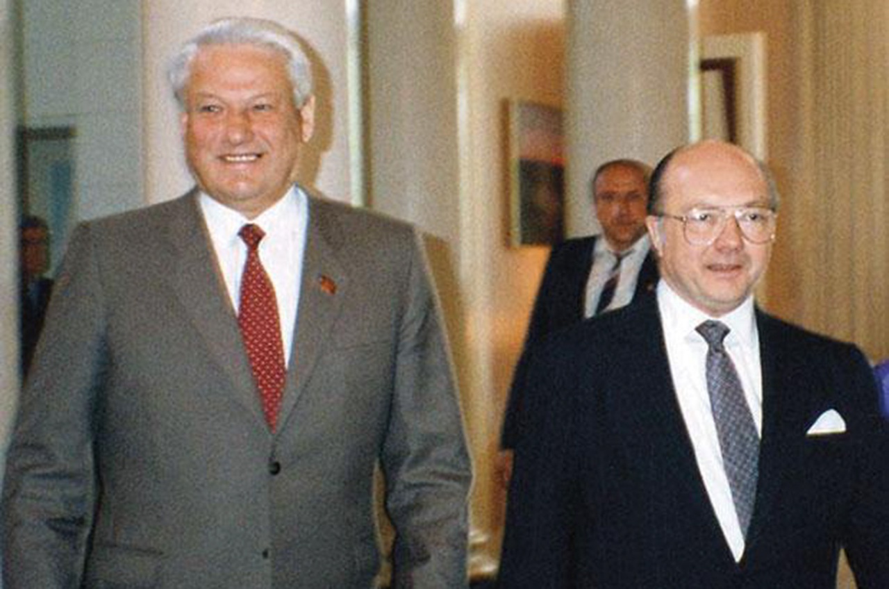 Борис Ельцин и Джек Мэтлок.