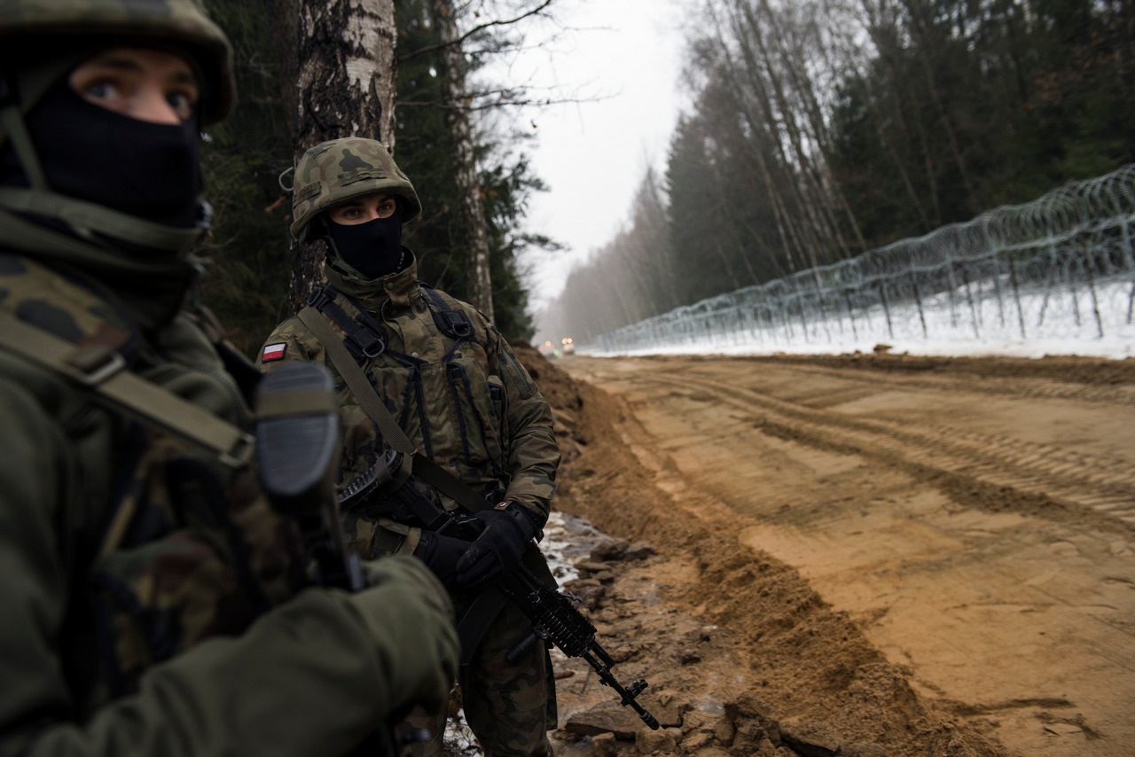 После событий весны 2021 года Польша укрепила границу с Белоруссией.