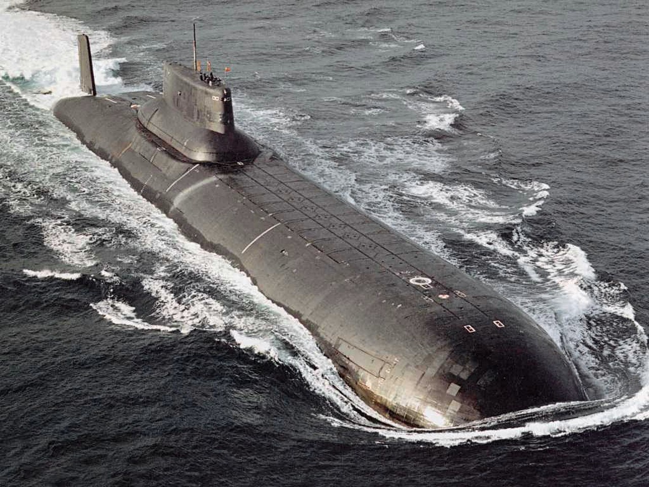 Советская атомная подводная лодка типа «Тайфун».