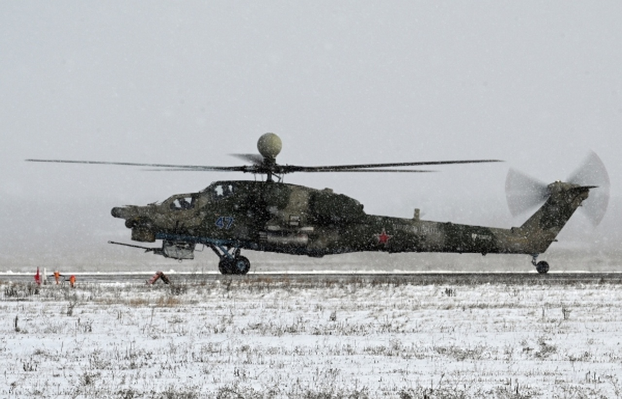 Российский ударный вертолёт Ми-28Н «Ночной охотник».