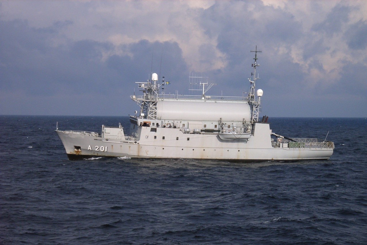 Разведывательный корабль ВМС Швеции Orion.