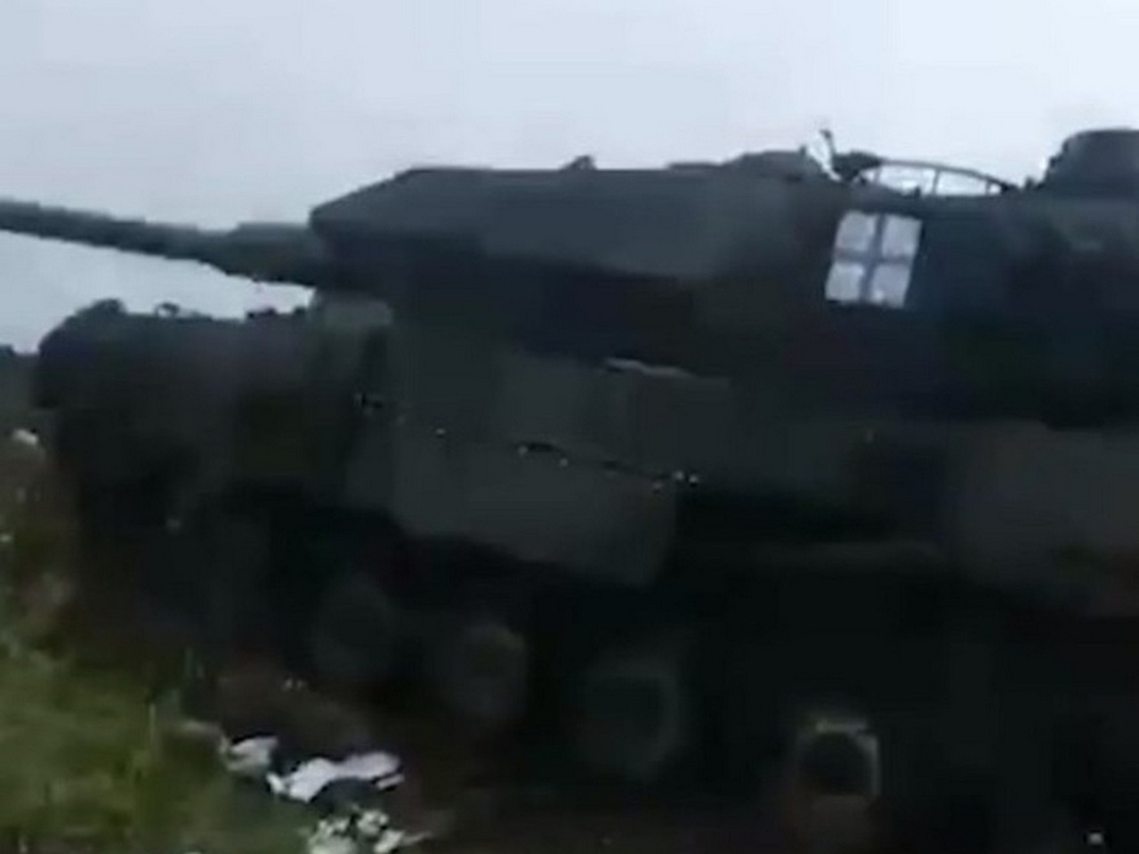 Захваченный российскими войсками танк Leopard, 13 июня 2023 г.