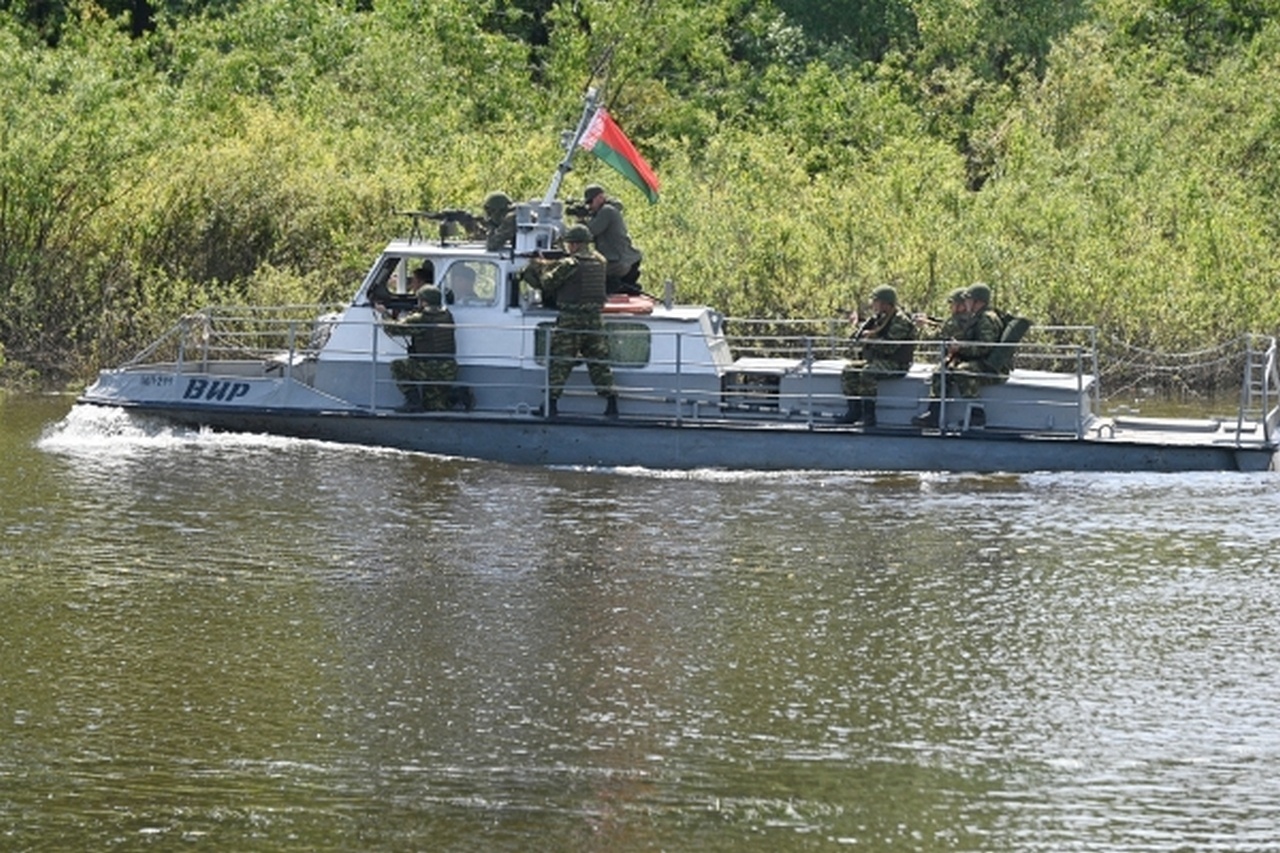 Военнослужащие Беларуси на учениях в Гомельской области.