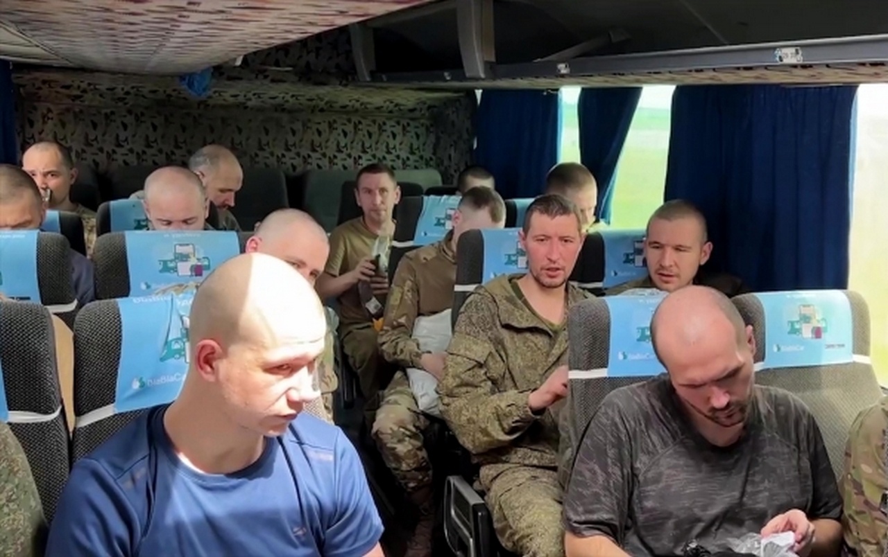 Российские военнослужащие, возвращённые из украинского плена по схеме «75 на 75», 31 мая 2024 г.