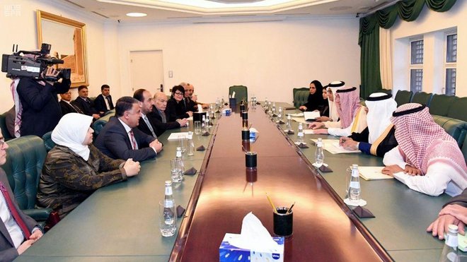 Совещание министра иностранных дел Королевства Саудовская Аравия Адель Джубейр с лидерами сирийской оппозиции