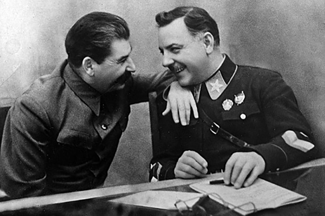 И.Сталин и К.Ворошилов, лидер и ведомый