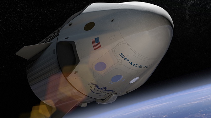 SpaceX протестирует спасательную систему новейшего корабля Crew Dragon