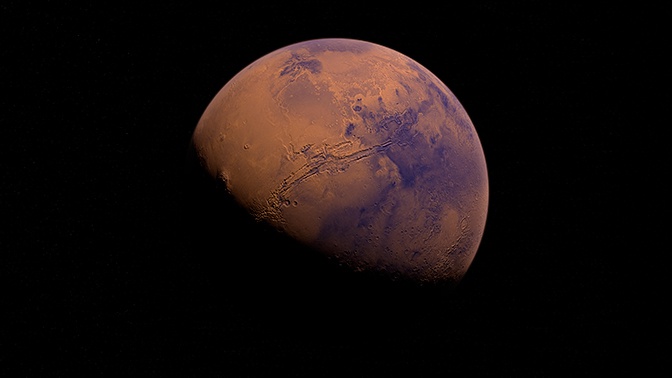 В атмосфере Марса найдены возможные следы метана