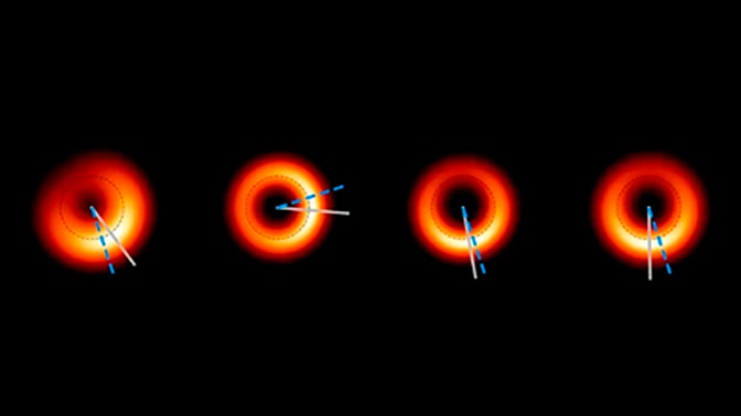 Ученые получили новые снимки гигантской черной дыры