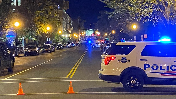 В районе Белого дома произошли стычки полиции и