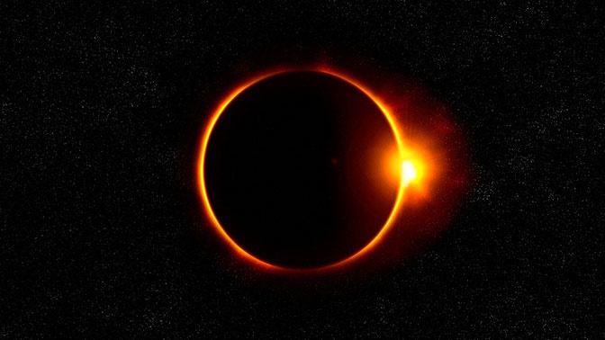 В понедельник земляне смогут увидеть «солнечную корону» во время затмения