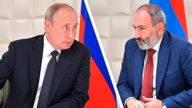 Путин и Пашинян обсудили по телефону ситуацию в Армении Путин и Пашинян обсудили по телефону ситуацию в Армении