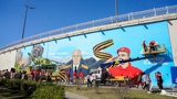 Сочинские юнармейцы нарисовали «Граффити Победы»