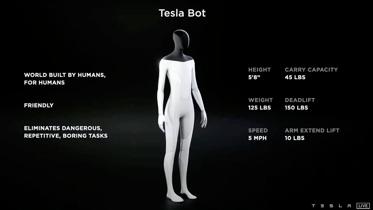 Маск сообщил о создании андроида Tesla Bot