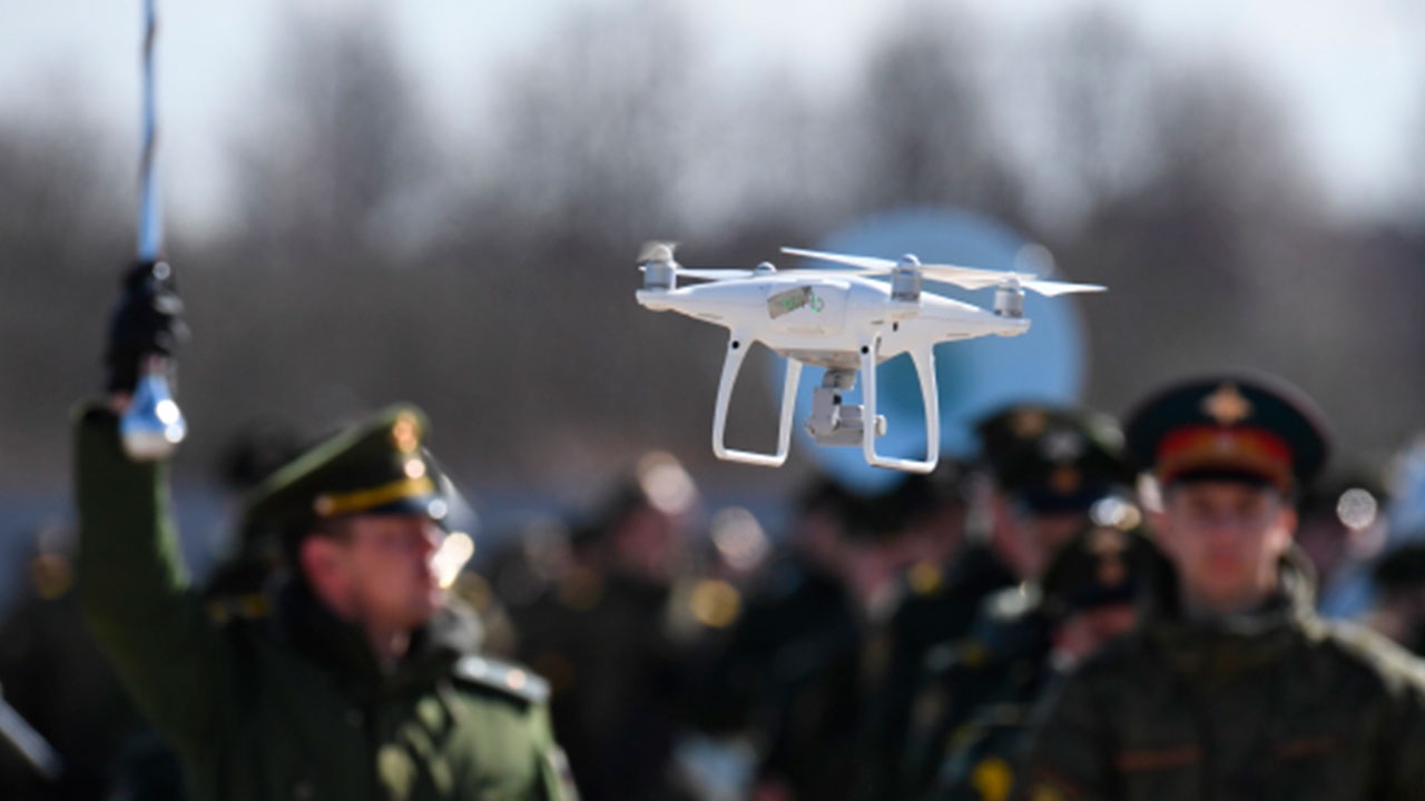 Разведывательные дроны помогли военнослужащим вычислить позиции «противника» на учениях «Запад-2021» в Белоруссии