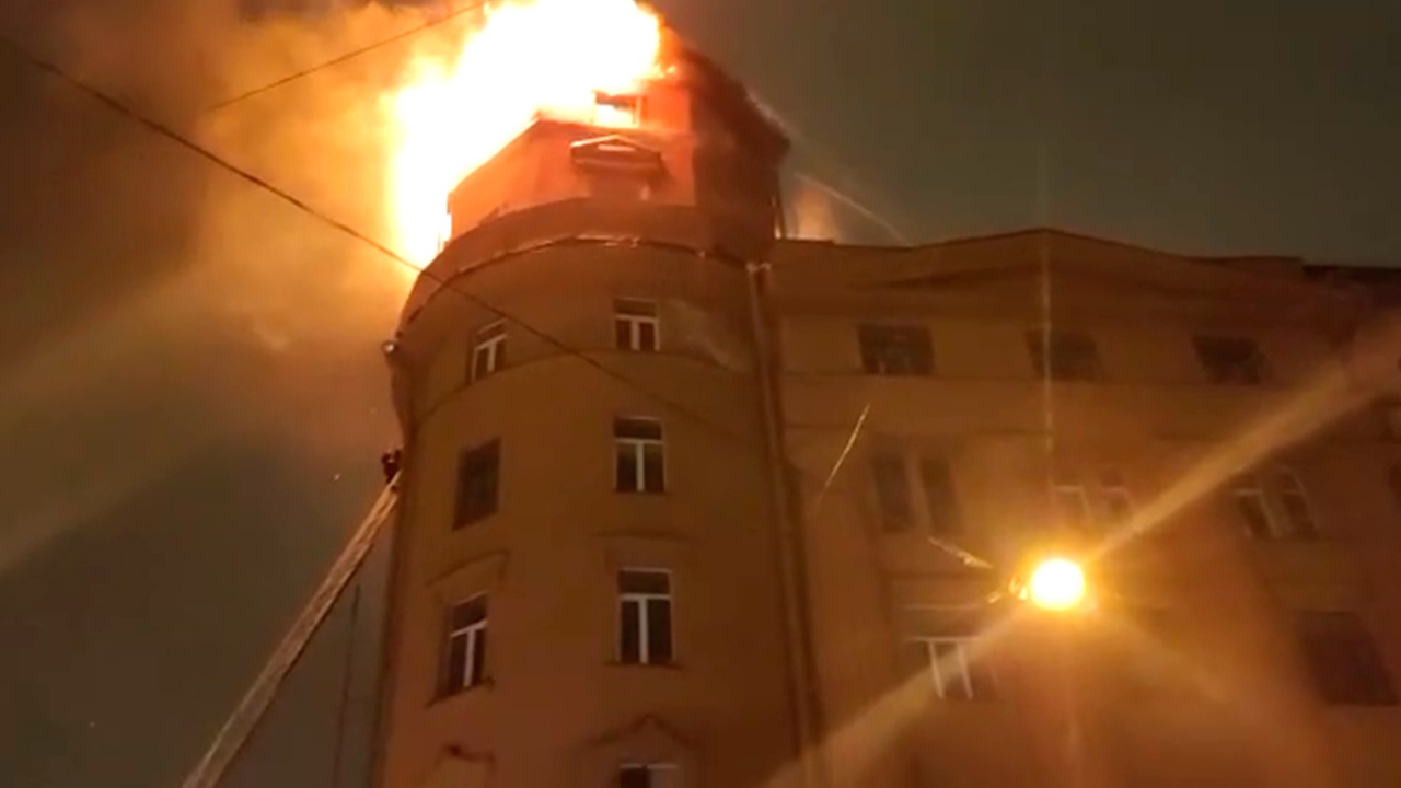 пожар в санкт петербурге