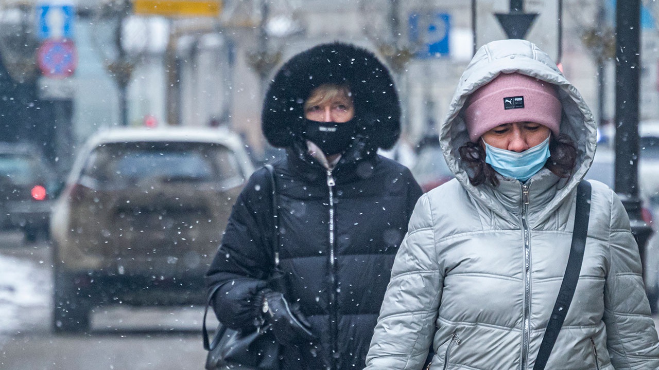 Самый холодный день в Москве.