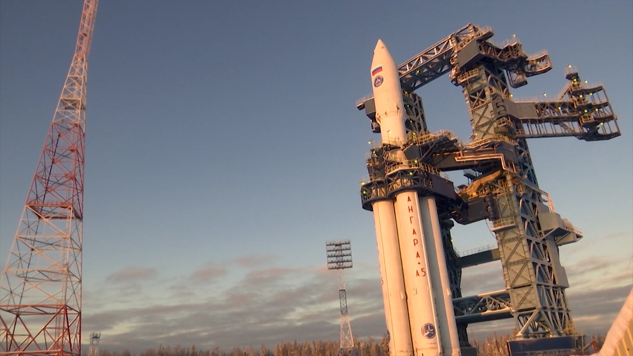 Космические войска ВКС провели успешный пуск ракеты-носителя «Ангара-А5» с космодрома Плесецк
