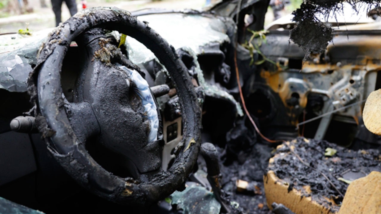 Украина ударила по колонне машин, стоящей на выезде в освобожденную часть Запорожья
