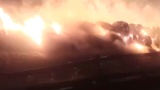 В Красноярском крае произошел крупный пожар: видео
