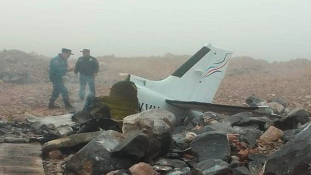 В Армении разбился самолет B55