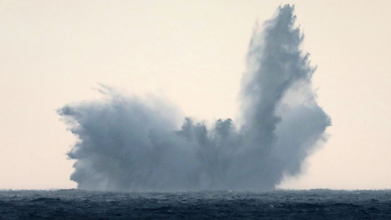 Румынские военные водолазы уничтожили морскую мину у берегов Черного моря