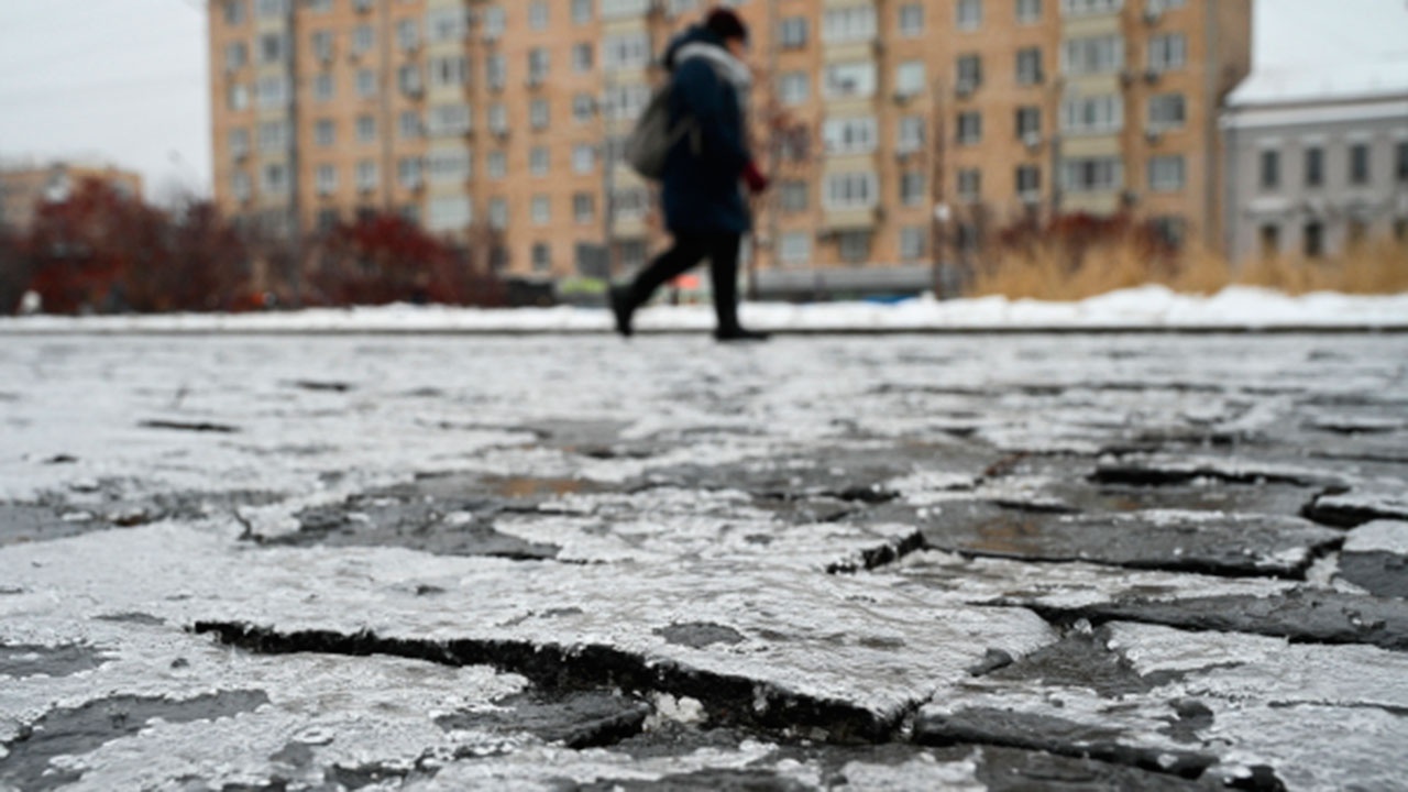 Ледяной дождь надвигается на Москву