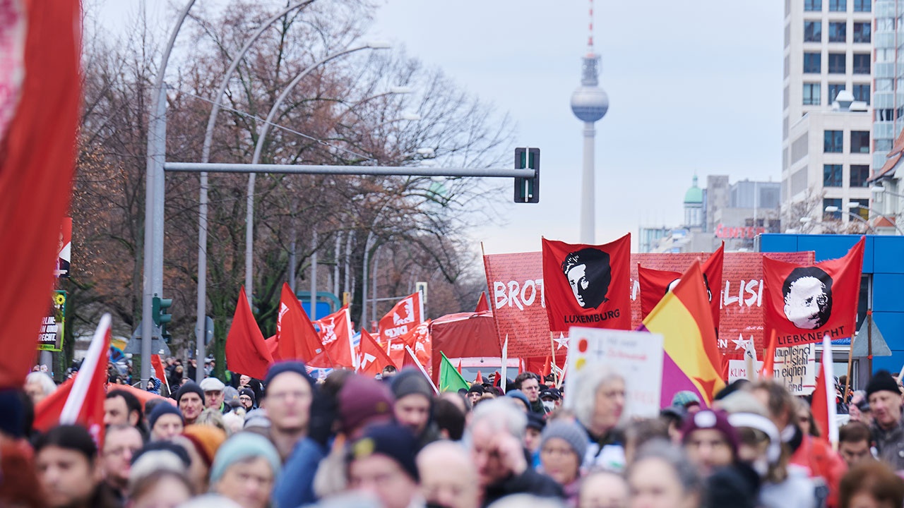 Welt: жители Берлина призвали «поставить Запад на место» с флагами ДНР в руках