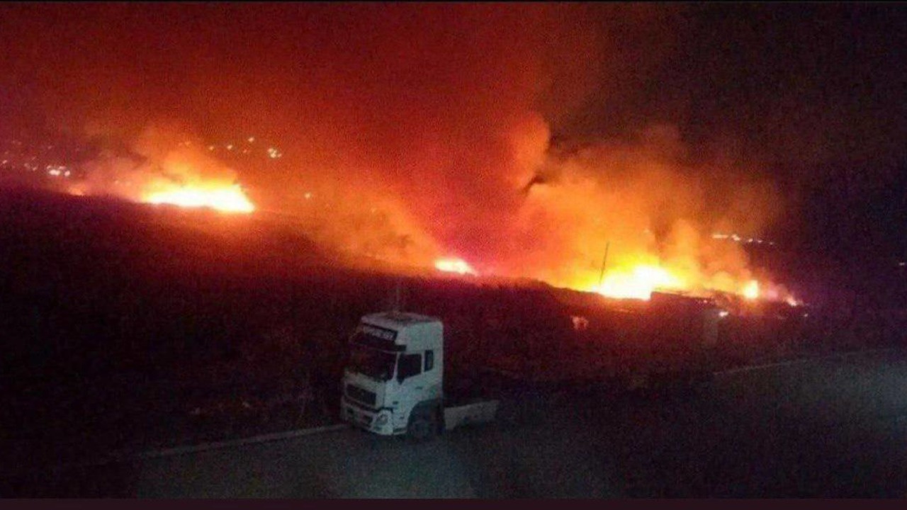 Боевые самолеты атаковали колонну иранских грузовиков на сирийско-иракской границе