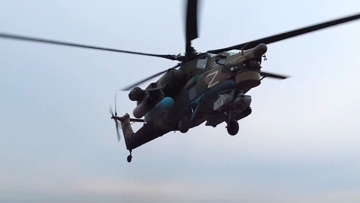 «Ночные охотники» Ми-28Н уничтожили укрепленные пункты боевиков ракетным ударом