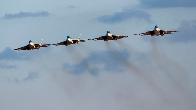 Мантуров: истребитель Су-57 в ходе СВО поражает как воздушные, так и наземные цели
