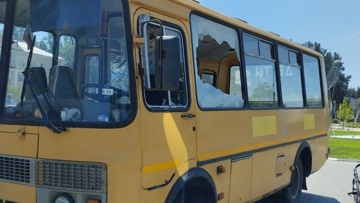 Опубликованы фотографии поврежденного украинским обстрелом автобуса в Шебекино