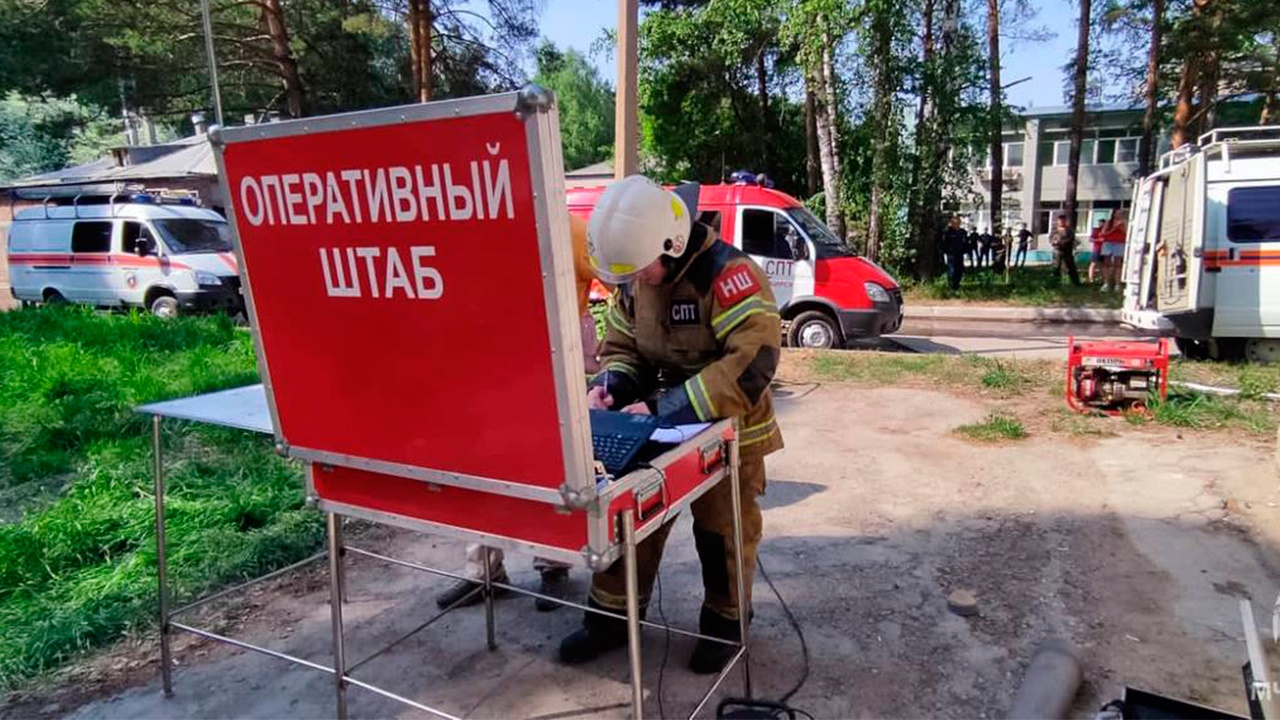 В Новосибирске потушили пожар в Центральной клинической больнице