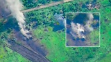 МО РФ показало кадры уничтожения атакующей бронегруппы ВСУ на Южно-Донецком направлении