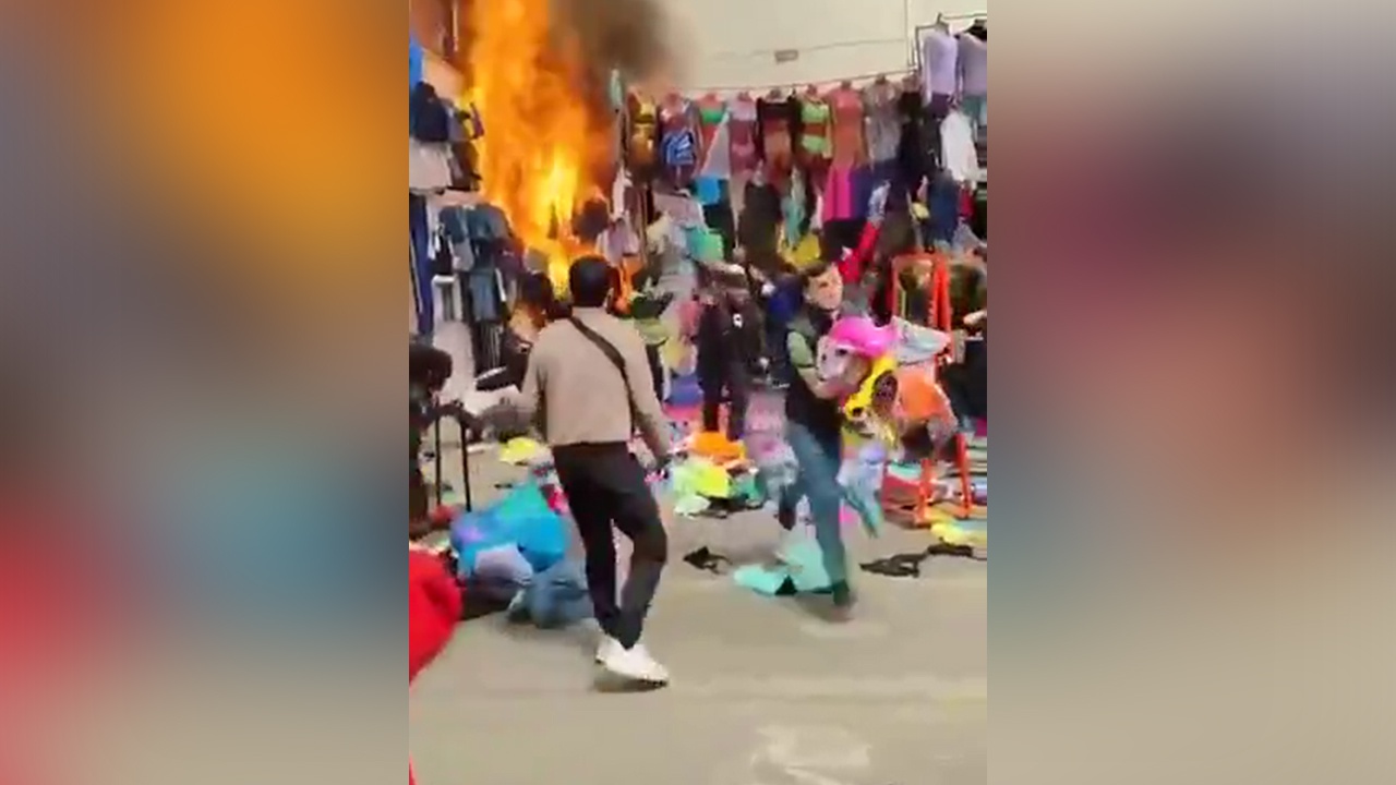 Пожар в центре москвы