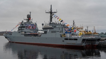Корабль «Иван Грен» доставил в Североморск трофеи СВО и завершил поход
