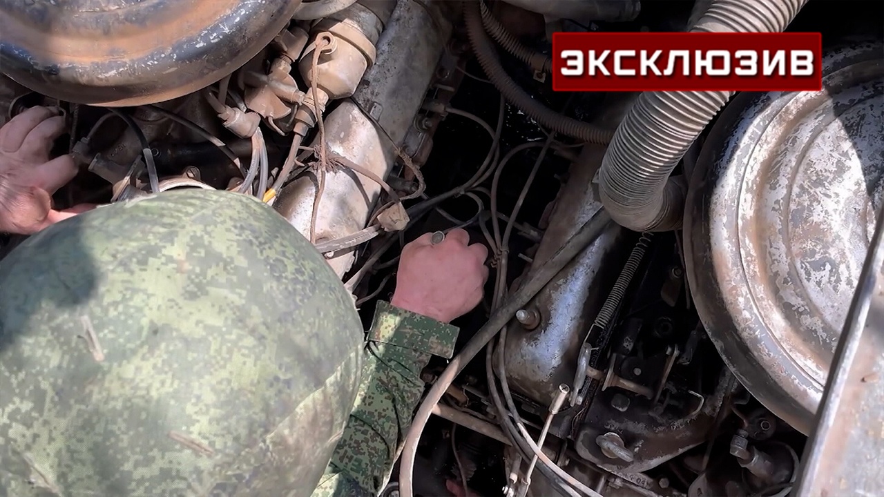 Бойцы рембата 110-й бригады восстановили технику вблизи ЛБС