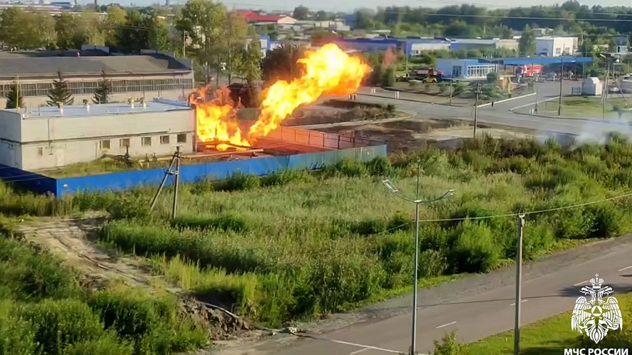 В Кургане загорелась газораспределительная подстанция